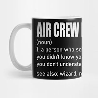 Funny Air Crew Member Definition Mug